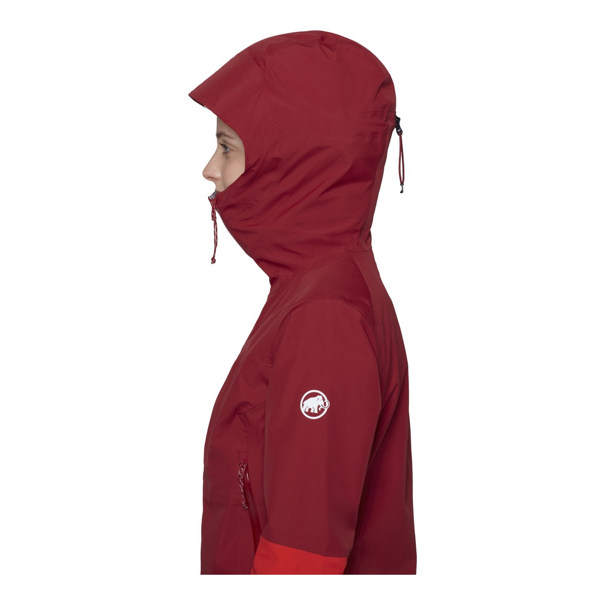 Jacheta Femei Mammut Alto Guide HS Hooded Dark Mammut Red-Mammut Red