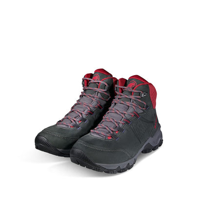 Bocanci Drumetie Femei Mammut Nova IV Mid GTX Black Blood Red
