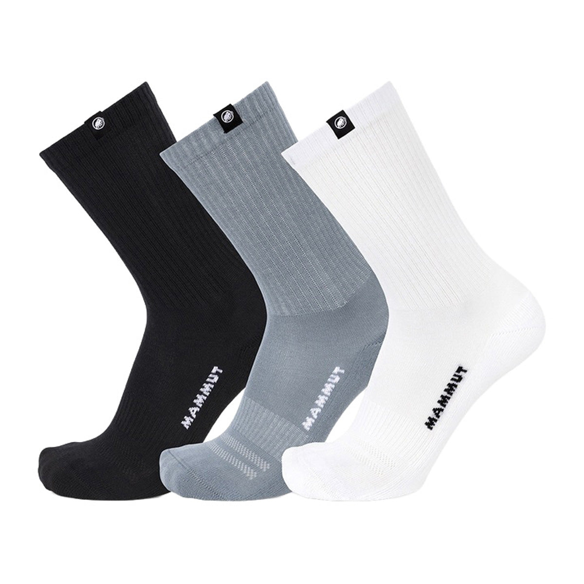 Sosete Mammut Socks Everyday Crew 3 Pack Black-Strata-White