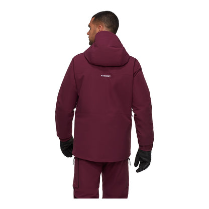 Geaca Schi Barbati Mammut Stoney HS Thermo Hooded Burgundy