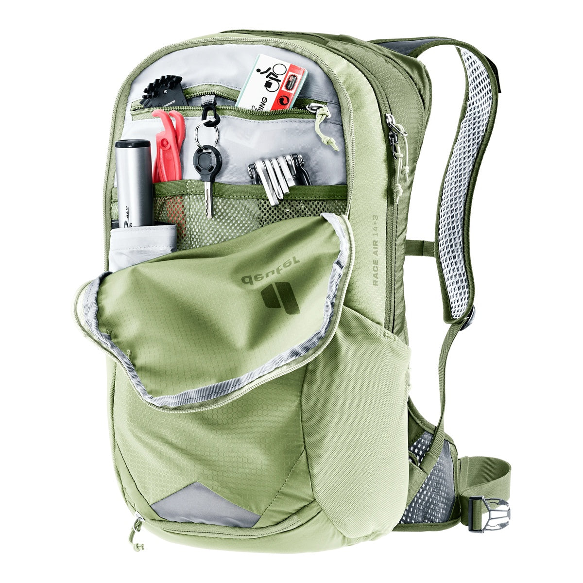 Rucsac Ciclism Barbati Deuter Race Air 14+3L Mineral Grove