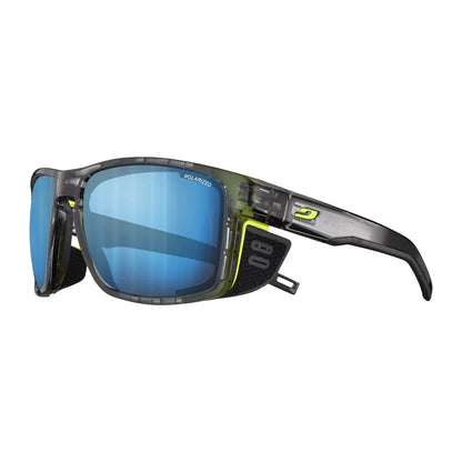 Ochelari Julbo Shield Ocean Master Shiny Translucent Black-yellow Spectron Hd 4 Polarized Black
