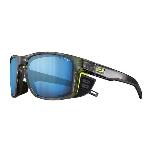 Ochelari Julbo Shield Ocean Master Shiny Translucent Black-yellow Spectron Hd 4 Polarized Black