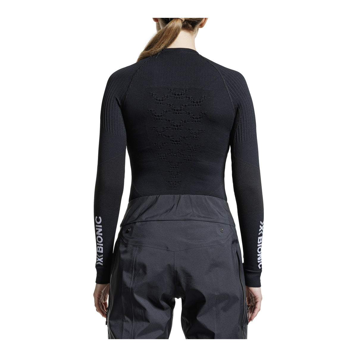 Bluza Femei X-Bionic Energy Accumulator 4.0 Lg Sl Wmn Opal Black/Arctic White