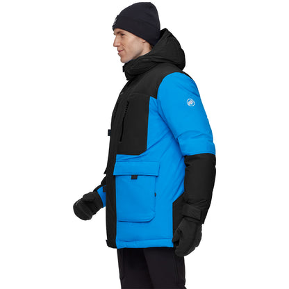 Jacheta Barbati Mammut Arctic In Hooded Parka Glacier Blue-Black