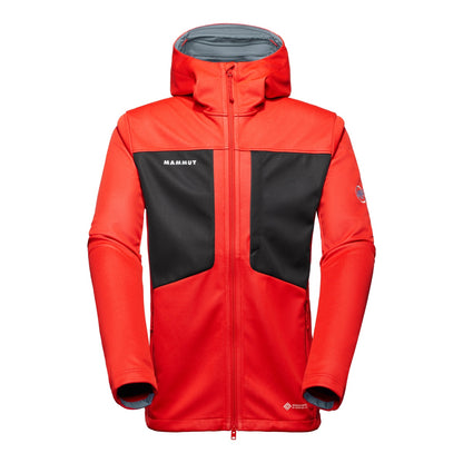 Jacheta Softshell Barbati Mammut Ultimate VIII SO Hooded Red