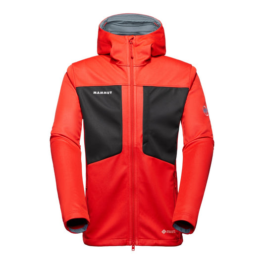 Jacheta Softshell Barbati Mammut Ultimate VIII SO Hooded Red