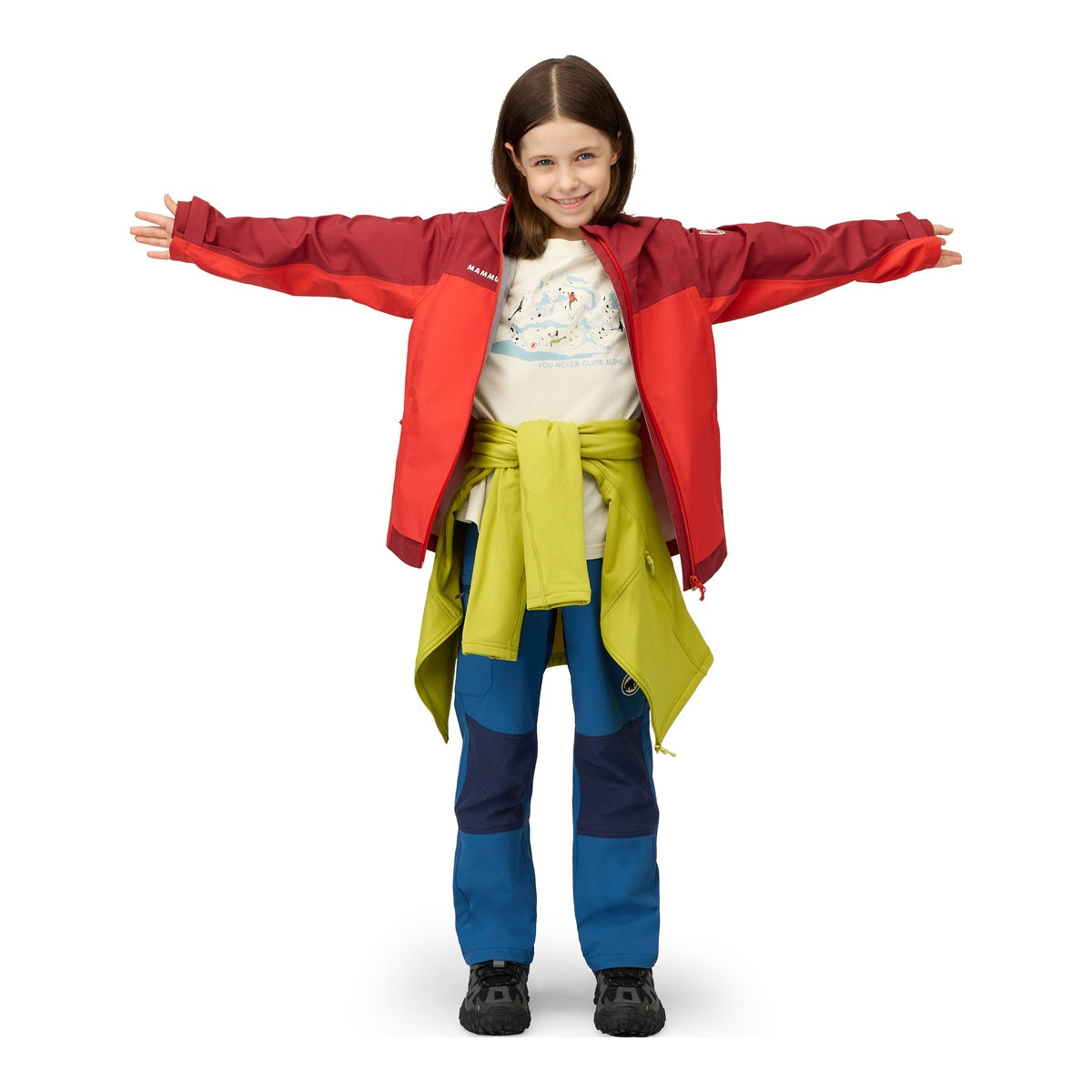 Jacheta Copii Mammut Taiss HS Hooded Mammut Red-Dark Mammut Red