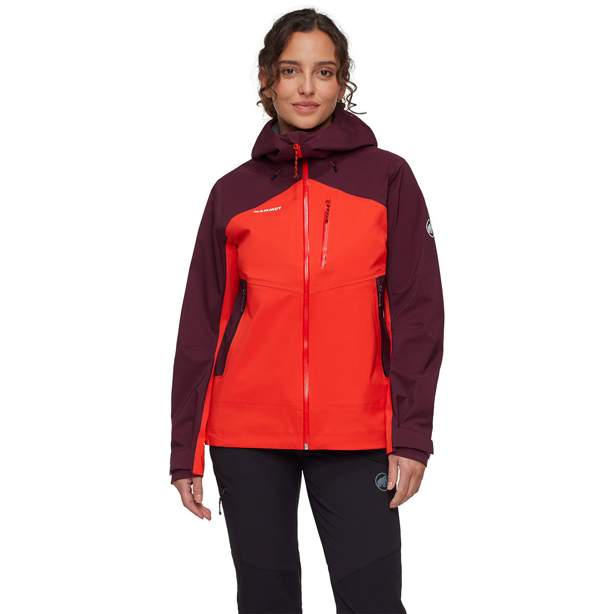 Jacheta Femei Mammut Alto Guide Hs Hooded Mammut Red-Vin