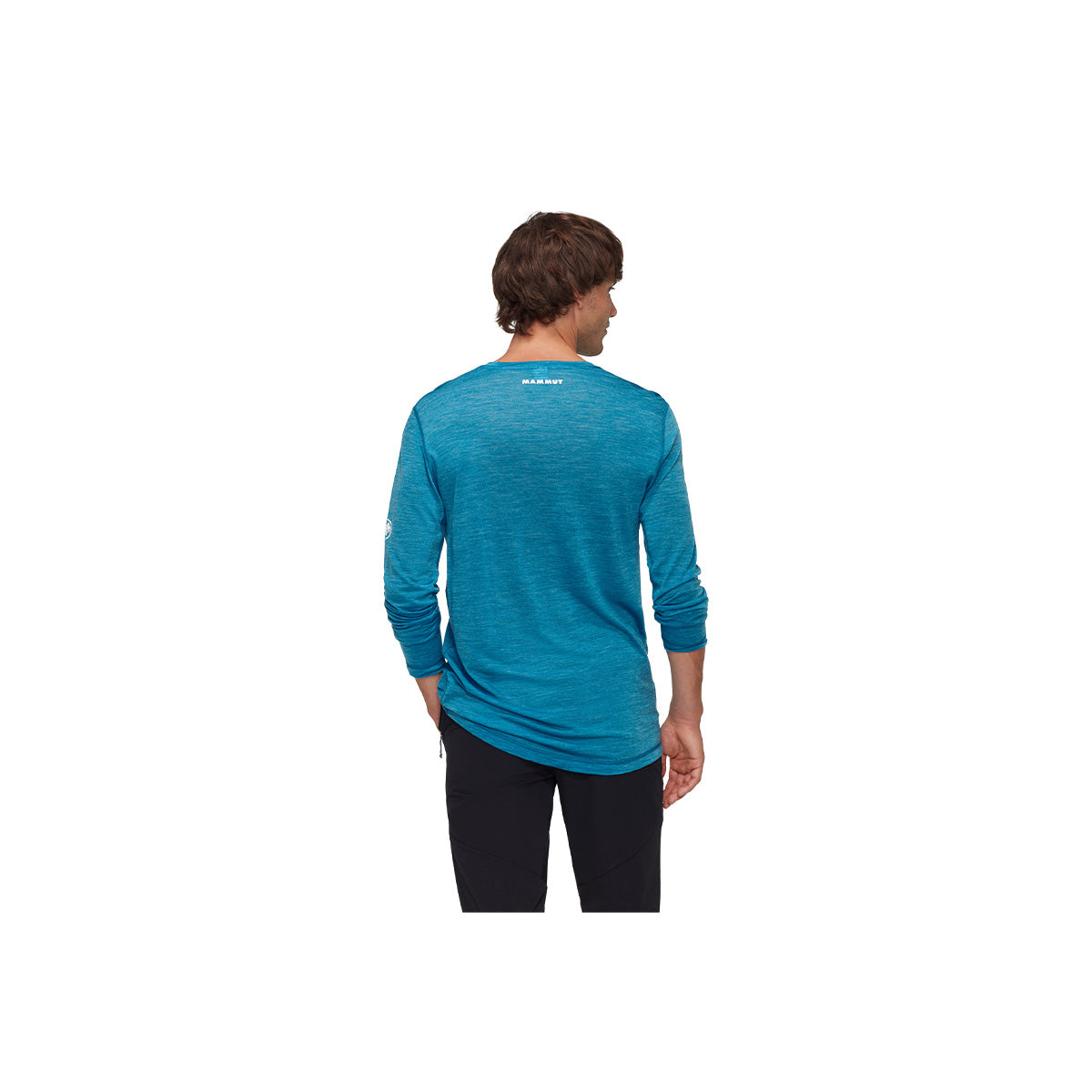 Bluza Barbati Mammut Tree Wool FL Glacier Blue Melange