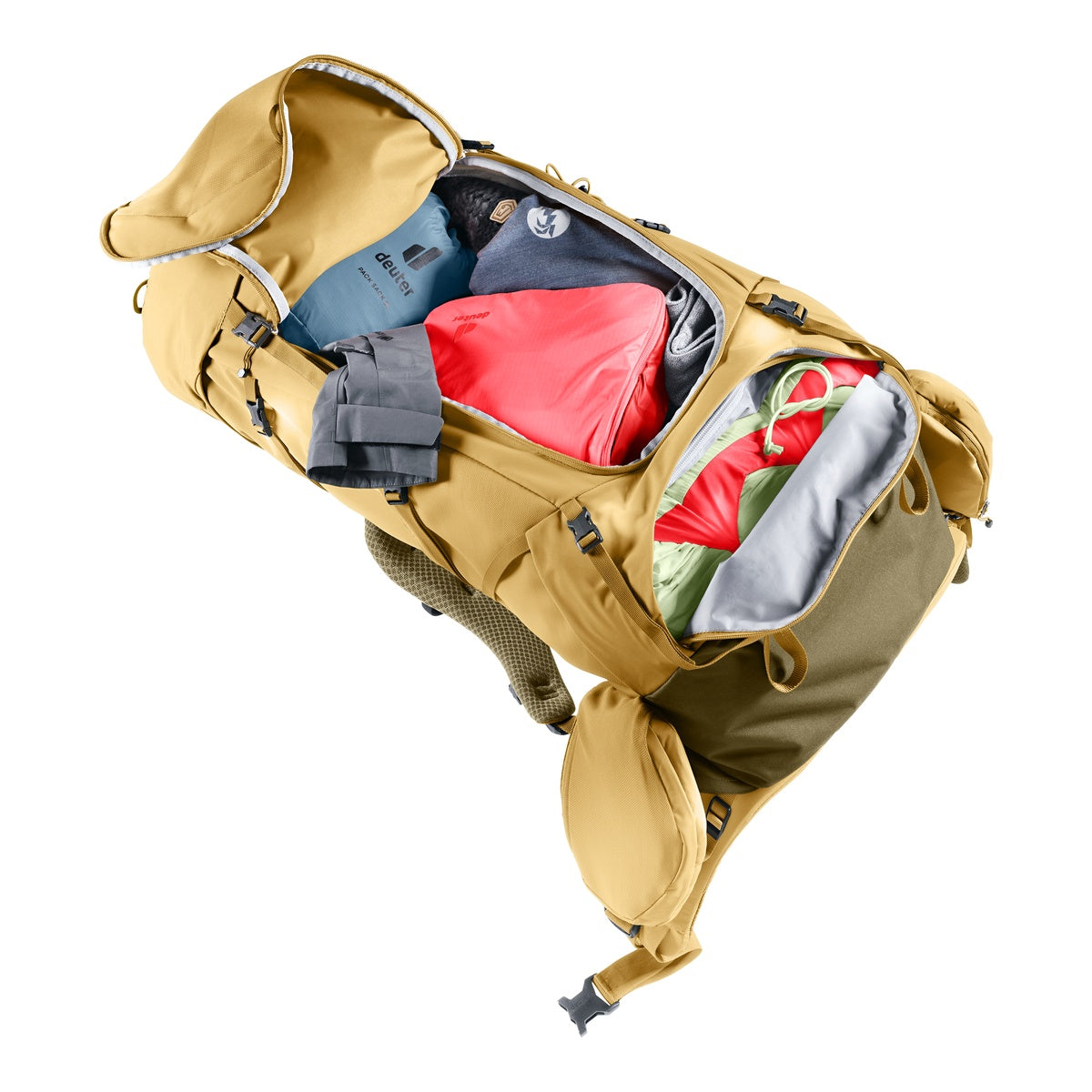 Rucsac Munte Femei Deuter Aircontact Core 55+10 SL Savanna Nori