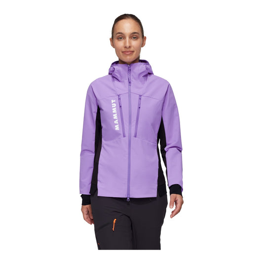 Jacheta Femei Mammut Aenergy So Hybrid Hooded Lavandin-Black