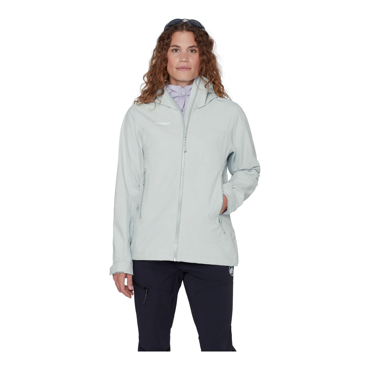 Jacheta Femei Mammut Crag HS Hooded Silver Sage