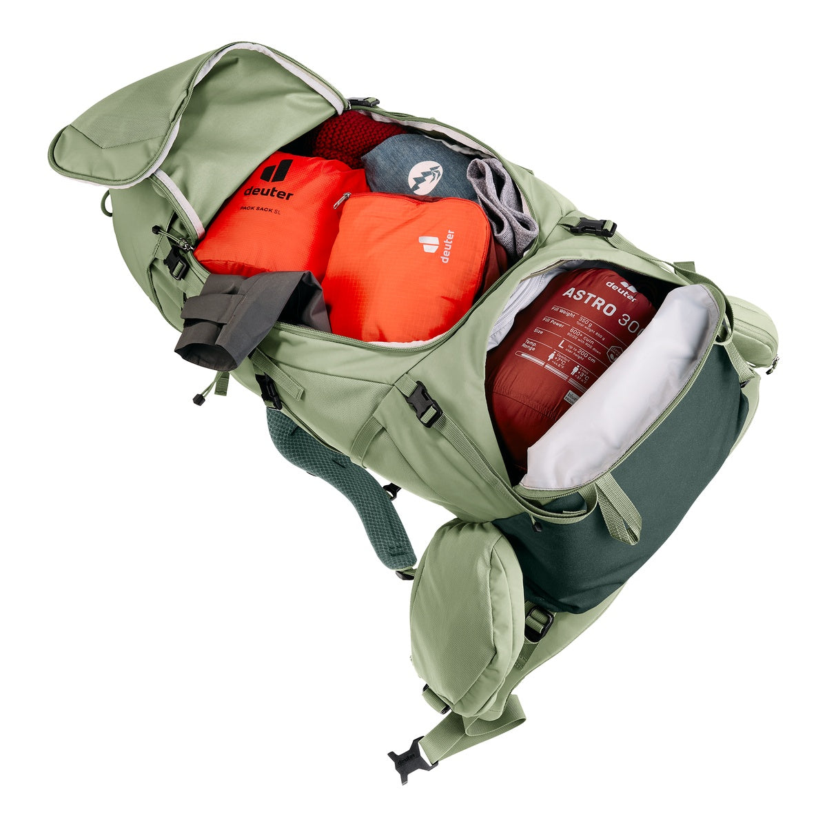Rucsac Munte Femei Deuter Aircontact Core 45+10 SL Grove Ivy
