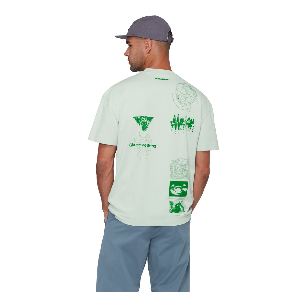 Tricou Barbati Mammut Base Relaxed Glacier Verde
