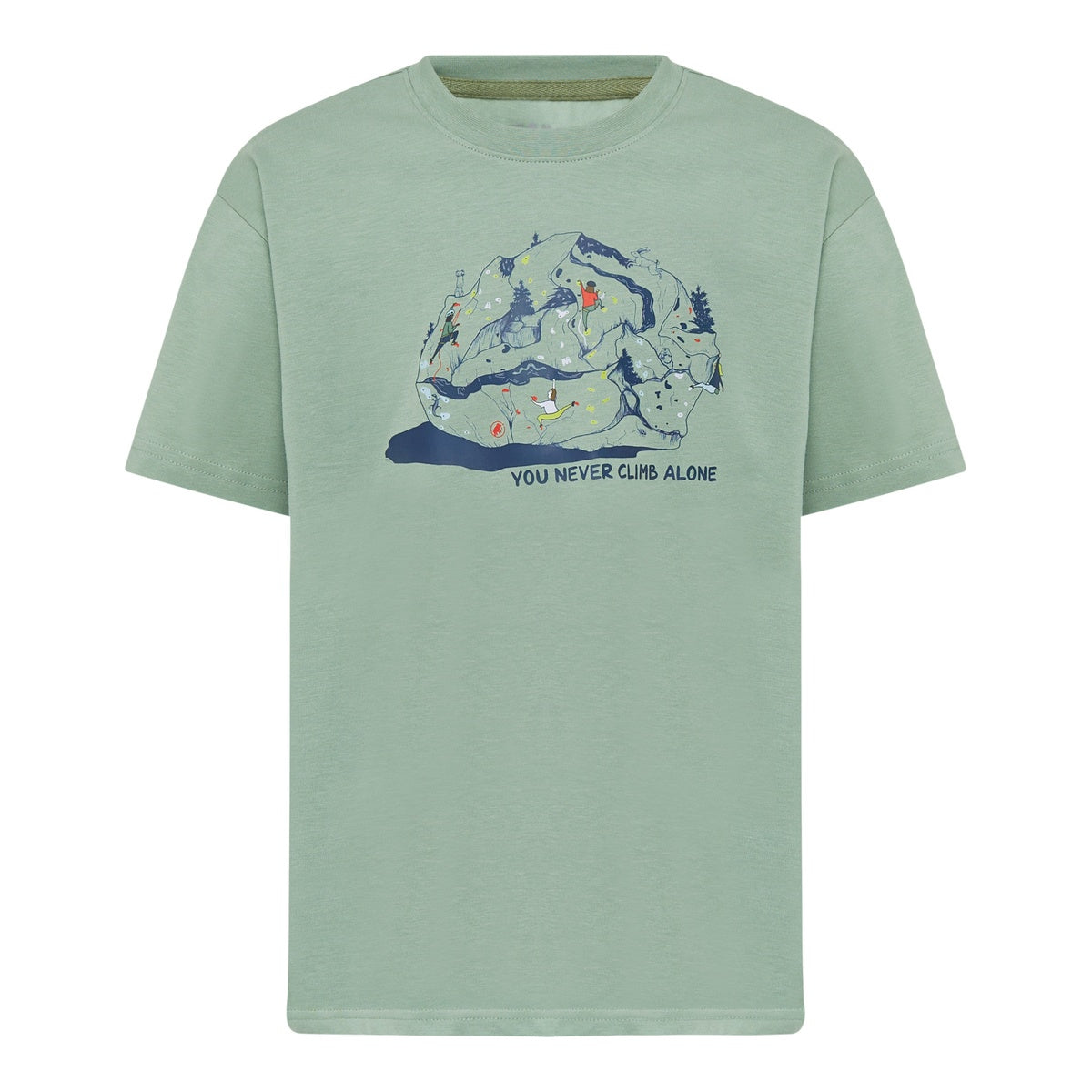 Tricou Copii Mammut Base Climbing Verde