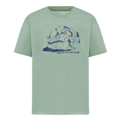 Tricou Copii Mammut Base Climbing Verde