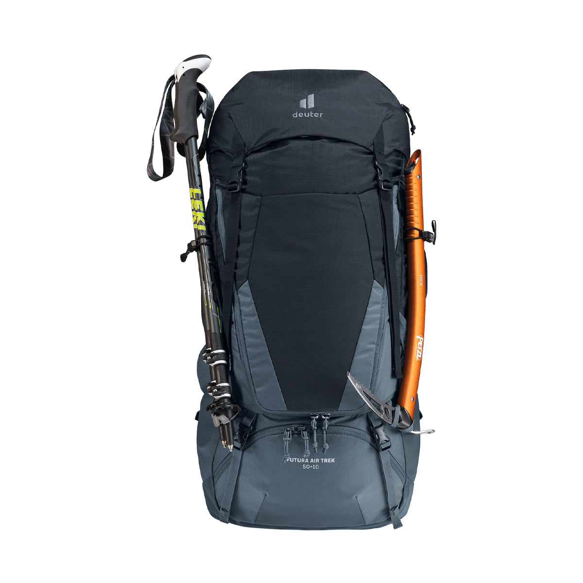 Rucsac Barbati Deuter Futura Air Trek 50+10L Black-Graphite