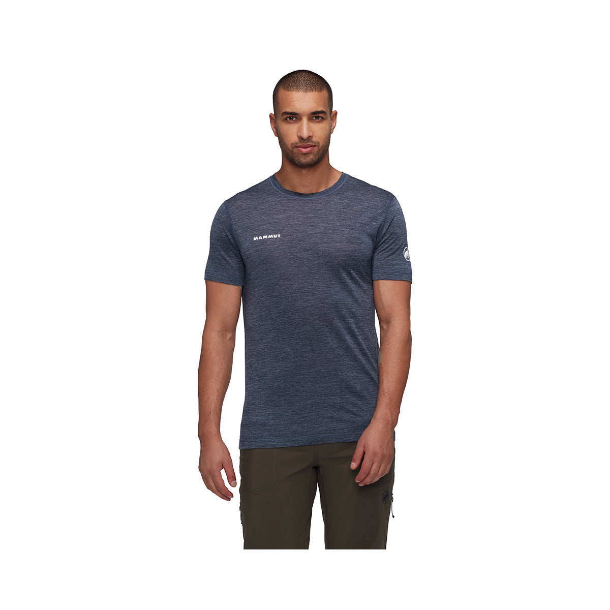 Tricou Barbati Mammut Tree Wool FL Marine Melange