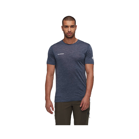 Tricou Barbati Mammut Tree Wool FL Marine Melange