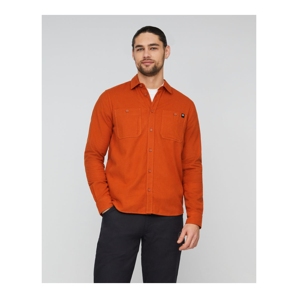 Camasa Barbati Mammut Alvra Plain Longsleeve Autumn Larice