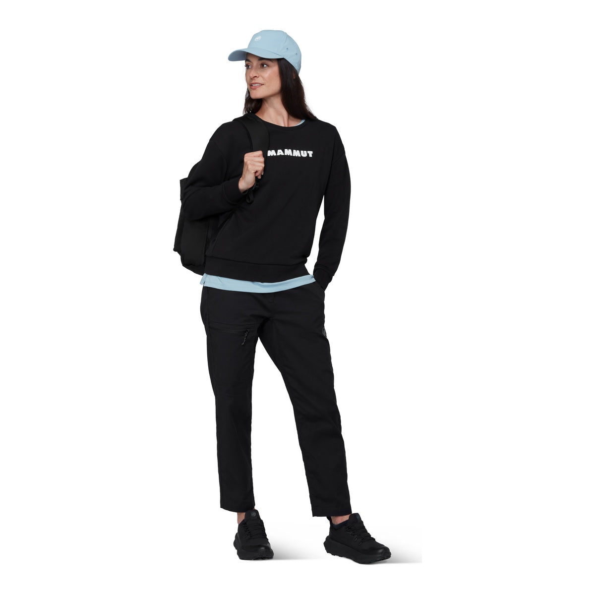 Bluza Femei Mammut Core ML Crew Neck Logo Black