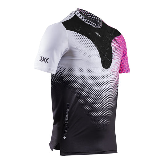 Tricou Barbati X-Bionic Corefusion Run Dot Fade/White/Neo Pink