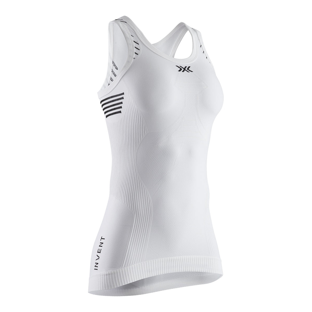 Maiou Femei X-Bionic Invent 4.0 Lt Singlet Wmn Arctic White/Dolomite Grey