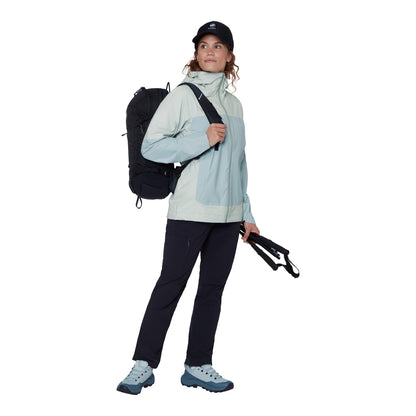 Jacheta Femei Mammut Ducan HS Hooded Silver Sage-Nebla
