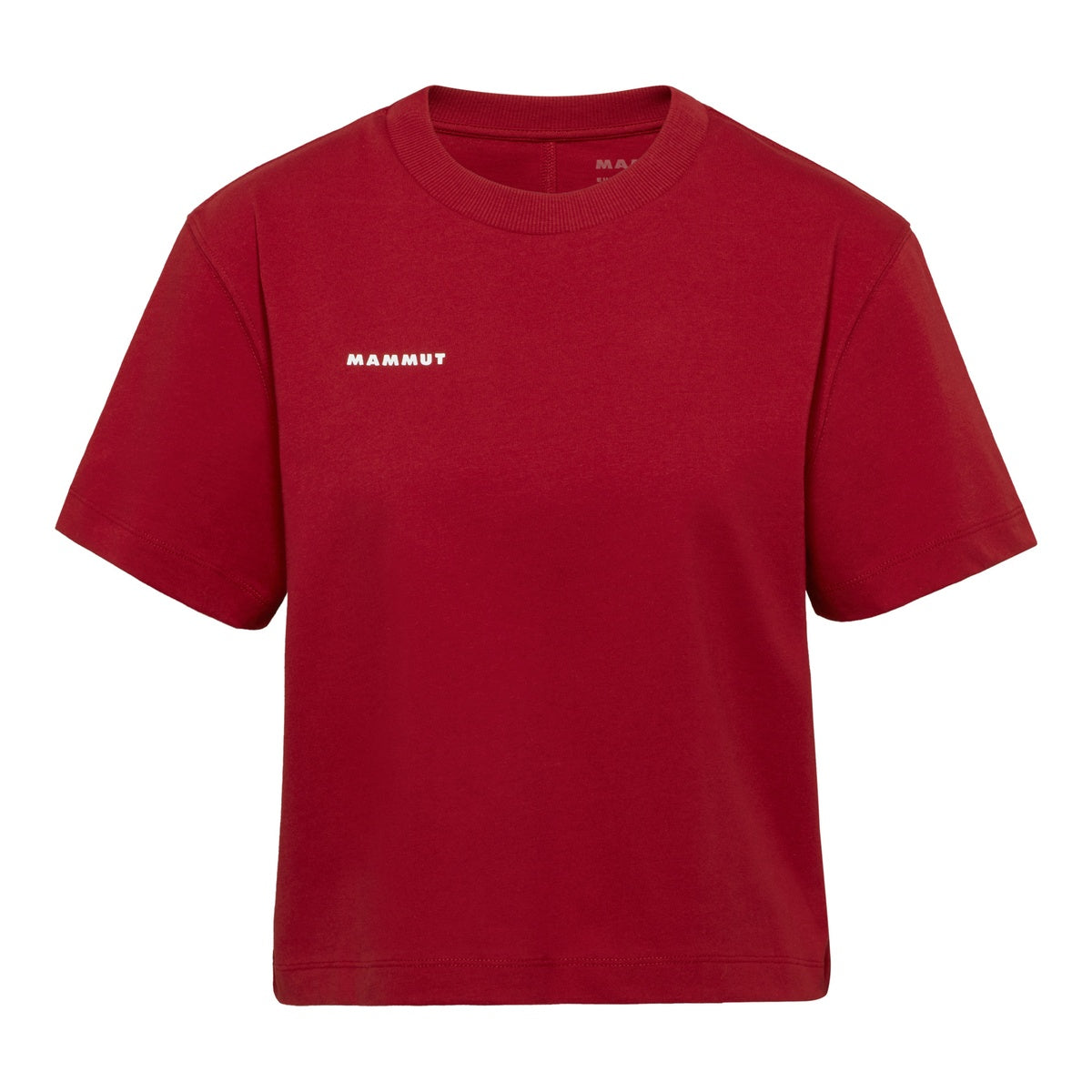 Tricou Femei Mammut Base Cropped Mini Logo Rosu