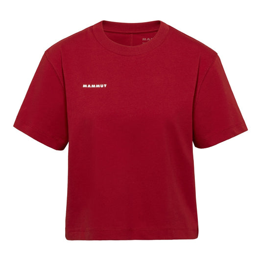 Tricou Femei Mammut Base Cropped Mini Logo Rosu