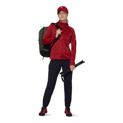 Polar Femei Mammut Crag ML Hooded Dark Mammut Red