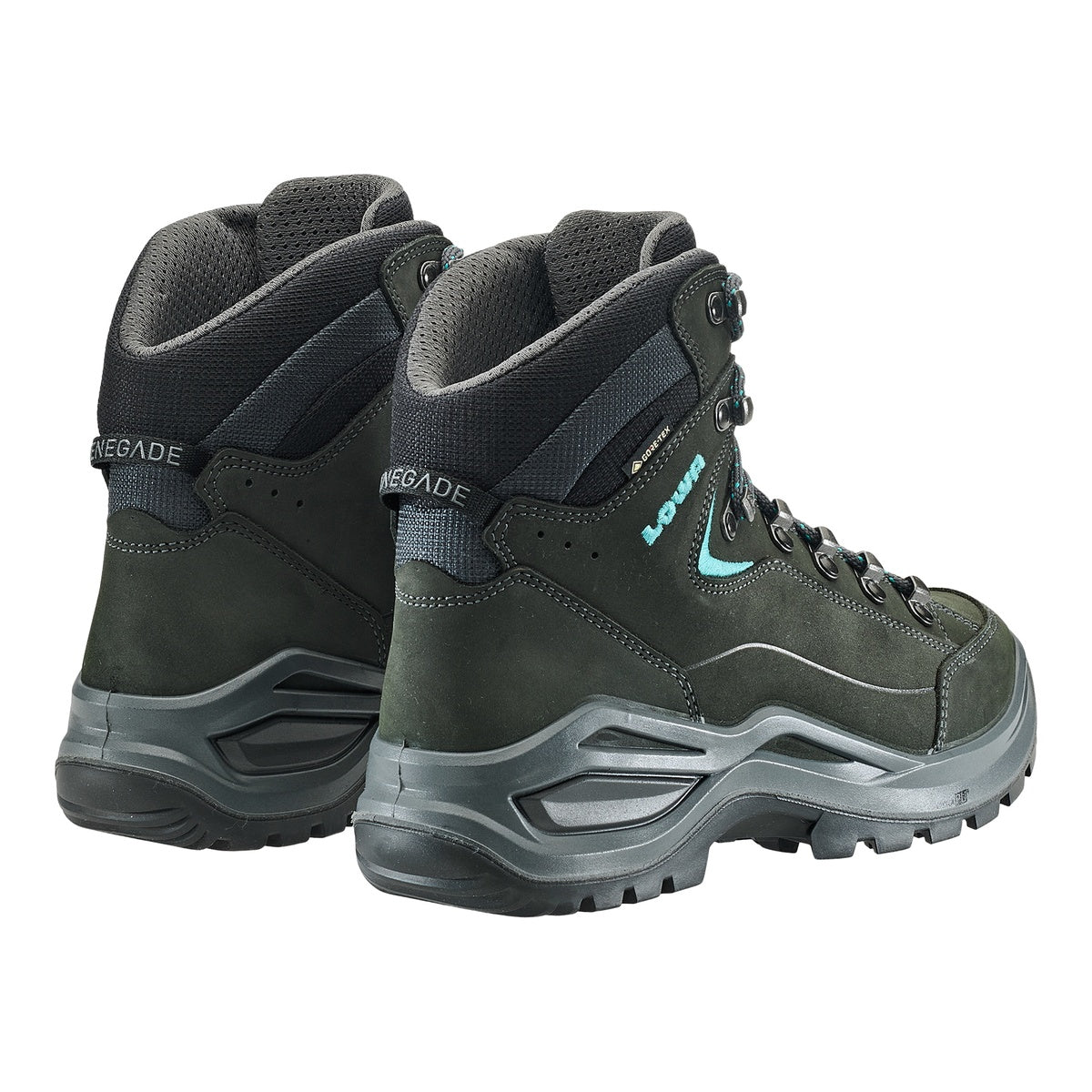Bocanci Drumetie Femei Lowa Renegade Evo GTX MID Asphalt-Turquoise