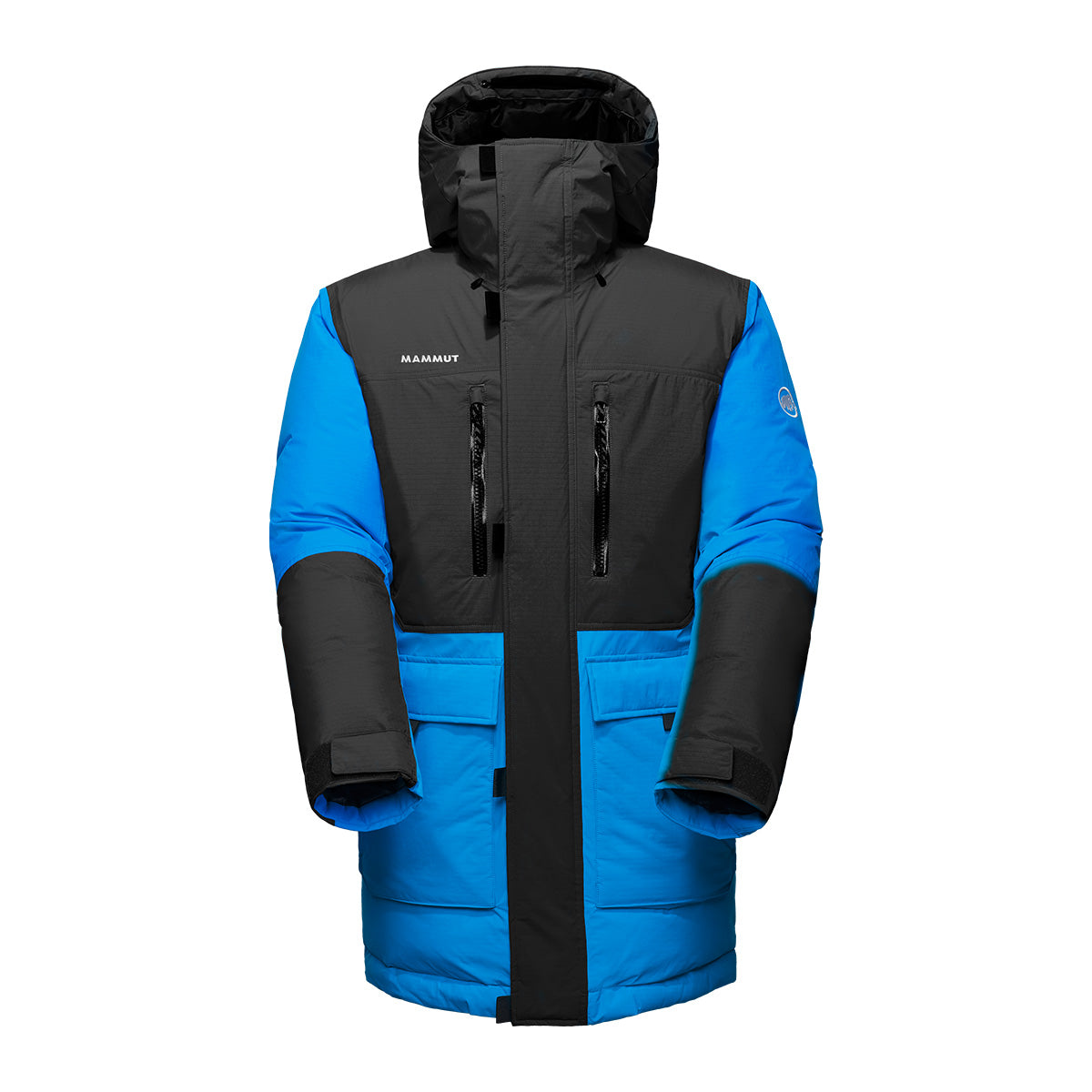 Jacheta Barbati Mammut Arctic In Hooded Parka Glacier Blue-Black