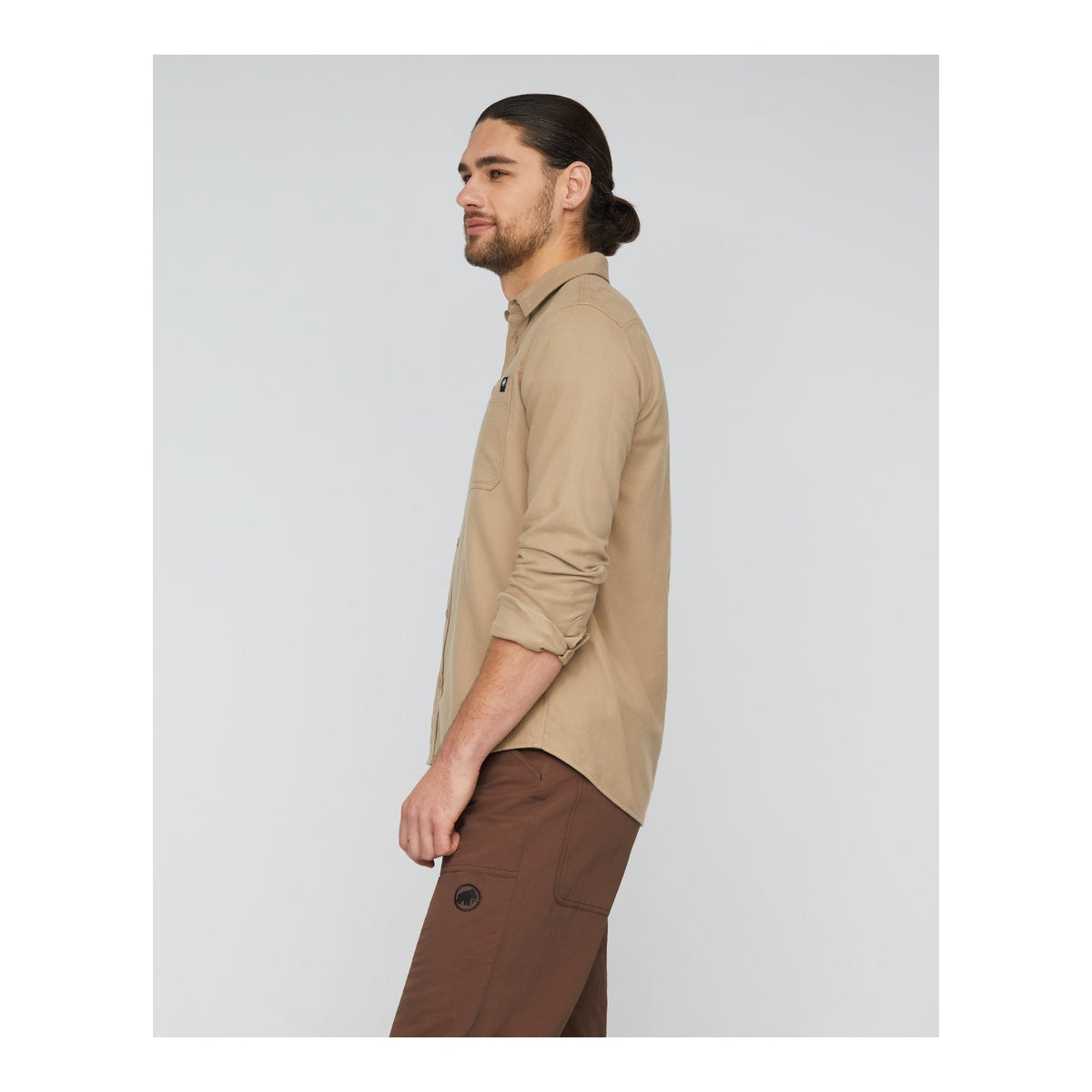 Camasa Barbati Mammut Alvra Plain Longsleeve Sablun