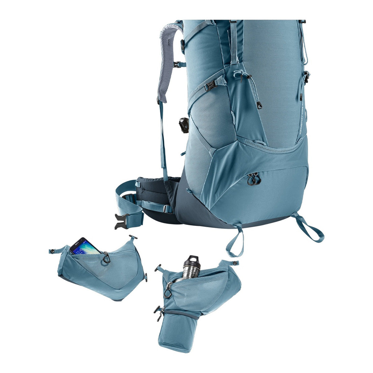 Rucsac Munte Barbati Deuter Aircontact Core 60+10 Graphite-Shale Blue