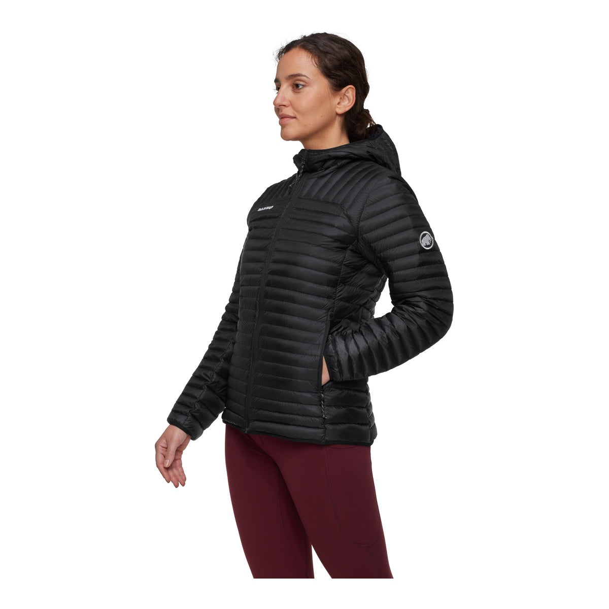 Geaca Puf Femei Mammut Broad Peak Light IN Hooded Black