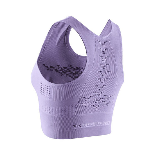 Top Femei X-BIONIC Energizer 4.0 Fitness Crop Bright Lavender-White