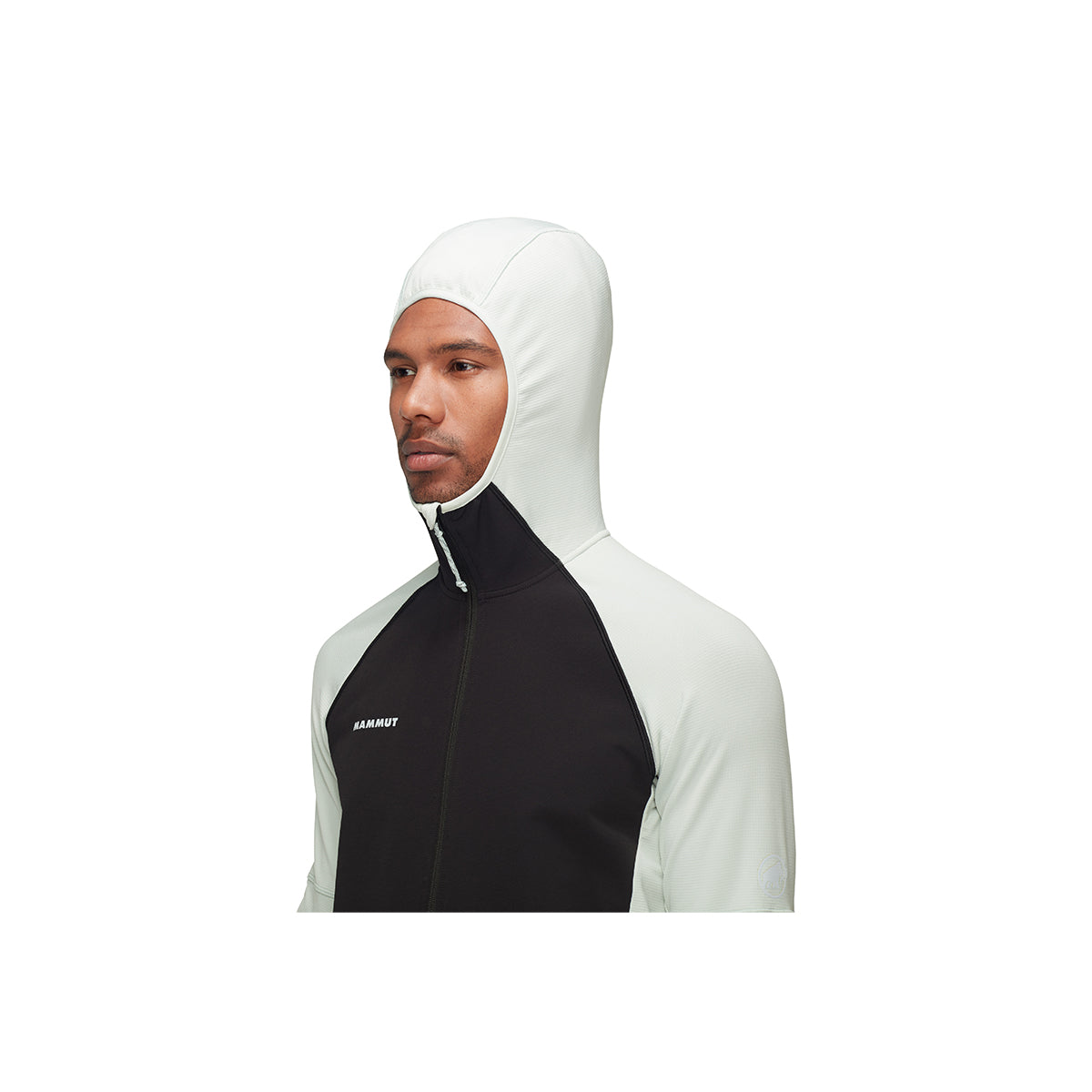 Jacheta Barbati Mammut Massone ML Hooded Silve Sage Black