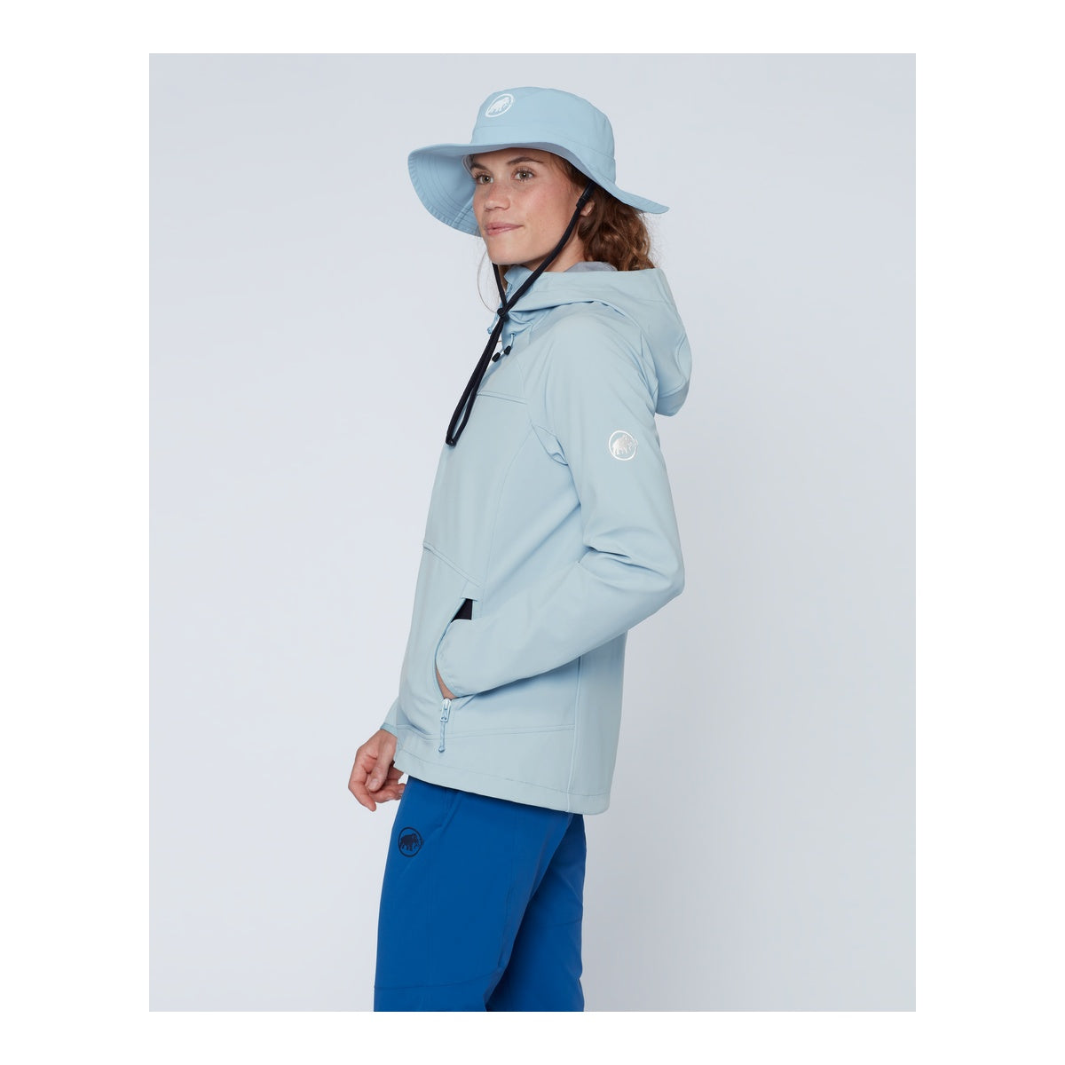 Jacheta Softshell Femei Mammut Ultimate Comfort So Hooded Nebla