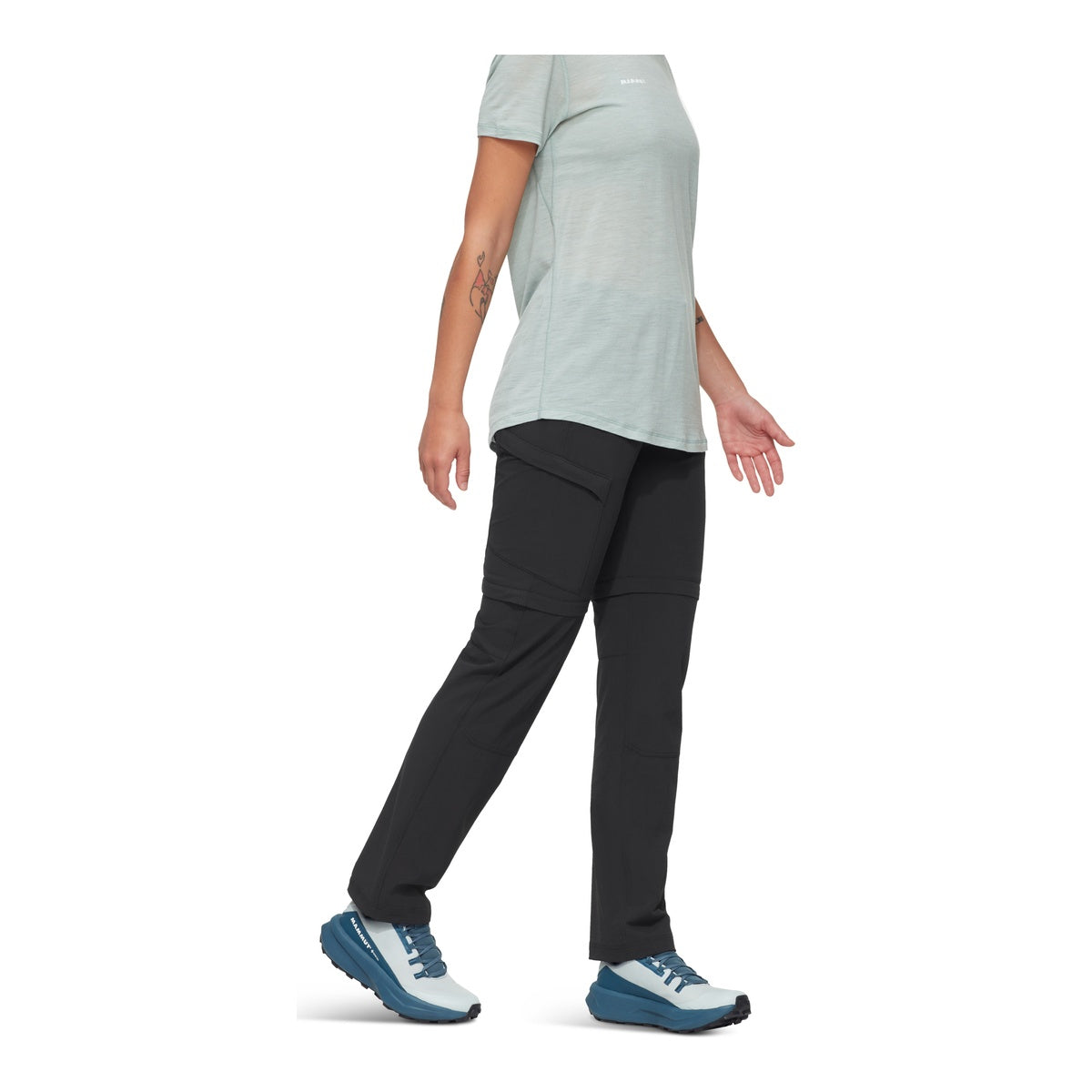 Pantaloni Zip-Off Femei Mammut Runbold IV Zip Off Black