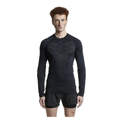 Bluza Barbati X-Bionic Twyce Run Ls Black/Charcoal