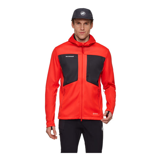 Jacheta Softshell Barbati Mammut Ultimate VIII SO Hooded Red
