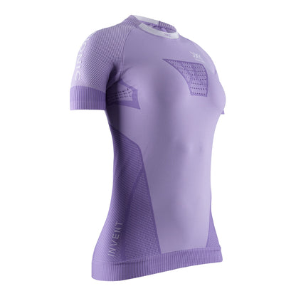Tricou Femei X-Bionic Invent 4.0 Running Sh Sl Wmn Bright Lavender/White