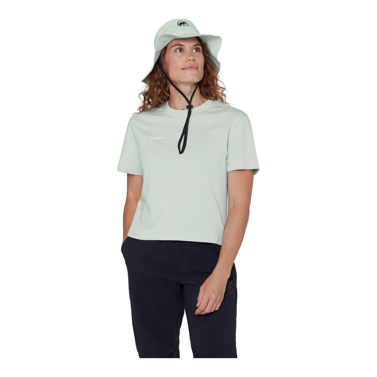 Tricou Femei Mammut Base Cropped Mini Logo Verde