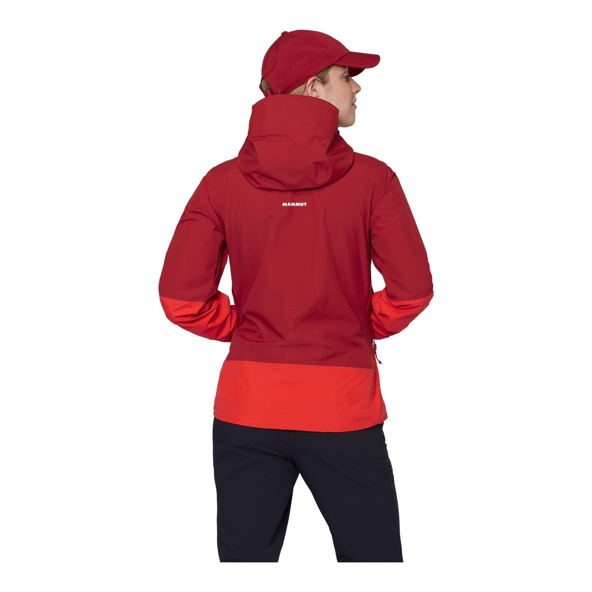 Jacheta Femei Mammut Alto Guide HS Hooded Dark Mammut Red-Mammut Red