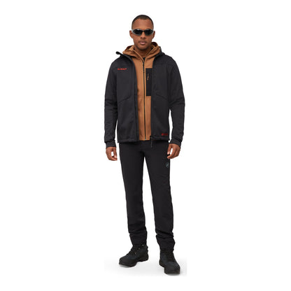 Jacheta Softshell Barbati Mammut Ultimate VIII So Hooded Jacket Men 25 Years Black