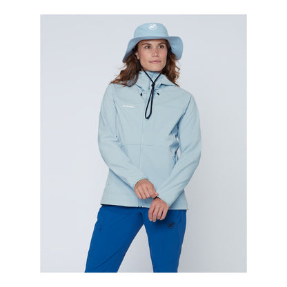 Jacheta Softshell Femei Mammut Ultimate Comfort So Hooded Nebla
