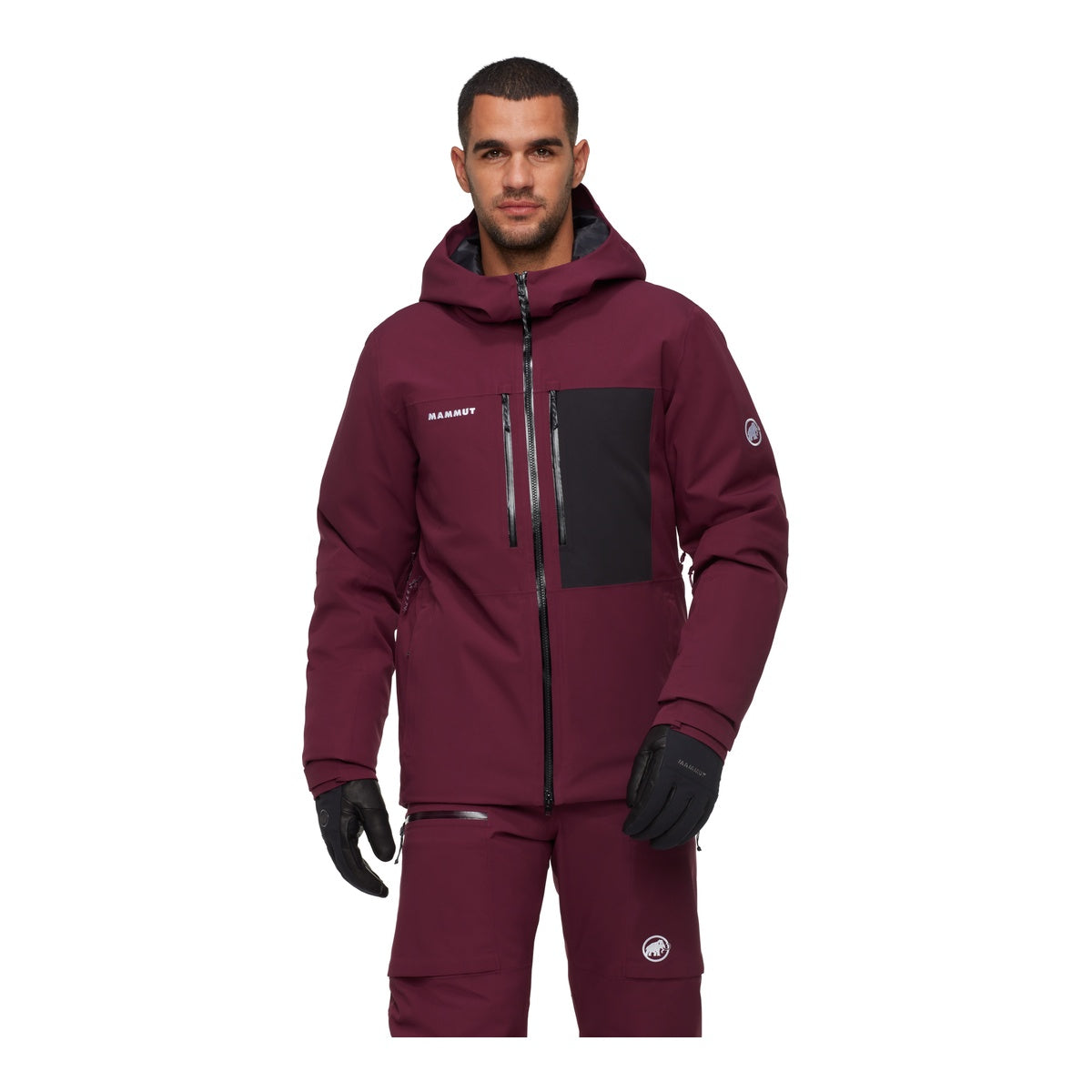 Geaca Schi Barbati Mammut Stoney HS Thermo Hooded Burgundy