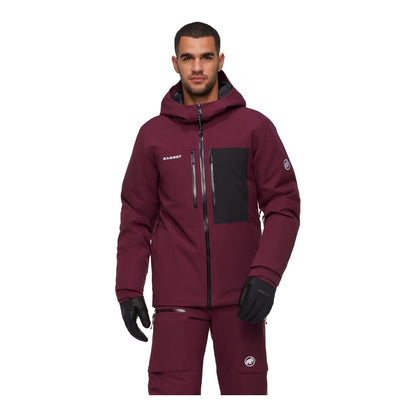 Geaca Schi Barbati Mammut Stoney HS Thermo Hooded Burgundy